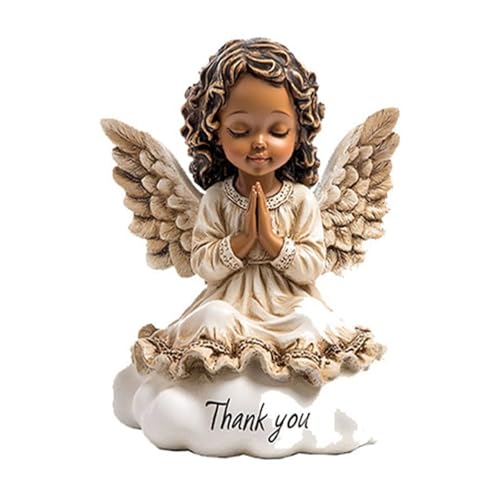 Eunoix 3.1 Inch African American Angel Figurine