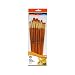 Daler Rowney Estuche con 10 Pinceles de Taklon con Mango Largo Simply :Redondo 1,3,5, Plano Corto 2,6,10,Plano 2,8,Lengua de Gato 2,6