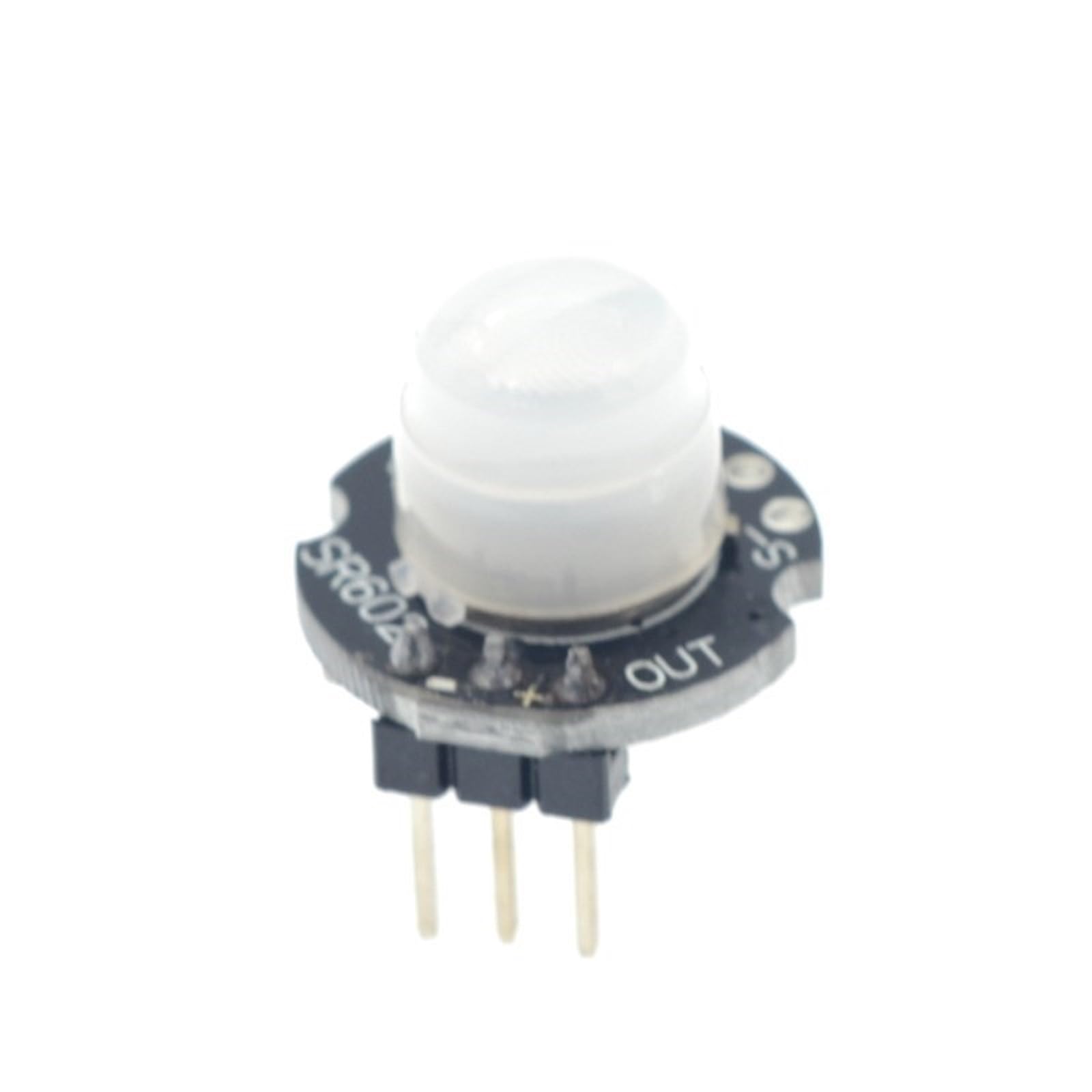 MH-SR602 MINI Módulo detector de sensor de movimiento piroeléctrico infrarrojo PIR kit interruptor sensorial soporte para bricolaje con lente