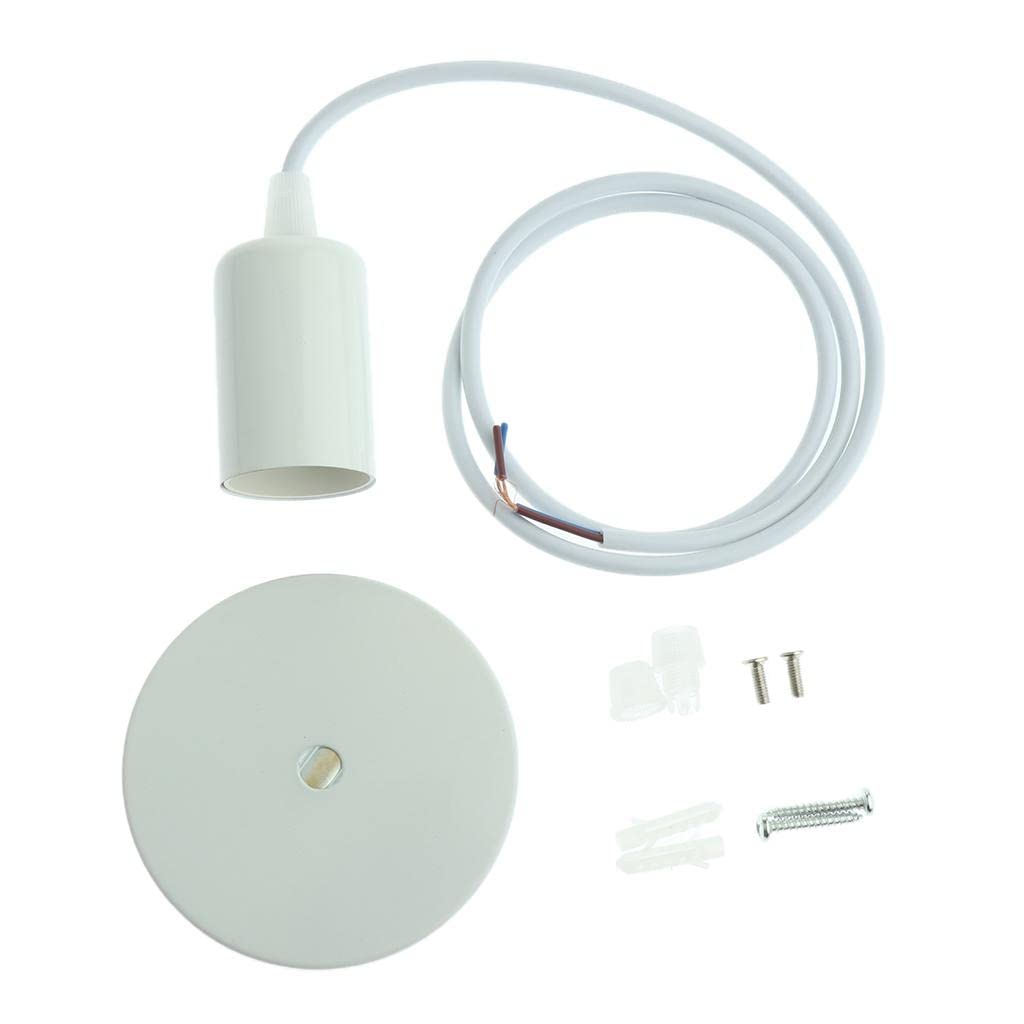 MERISHOPP®1 Pc Ceiling Lamp/Pendant Light Holder for E27 Screw-Type Bulb Light White|Home & Garden | Lamps, Lighting & Ceiling Fans | Lighting Parts & Accessories|1 Piece Lamp Head-image-13