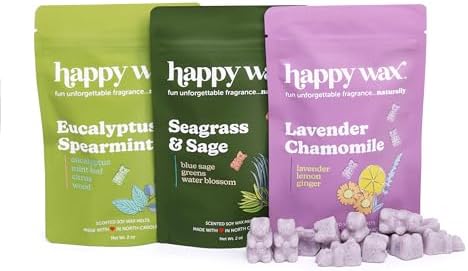 Happy Wax Scented Soy Wax Melts 6oz Variety Pack - Spa Day Mix