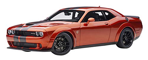  AUTOart Compatibile con Dodge Challenger SRT Hellcat Widebody 2018 Mango Arancione ModellAuto 1:18