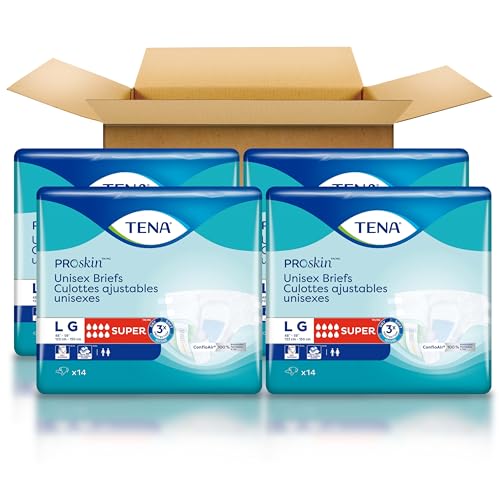TENA Proskin Super Absorbency Incontinence Adult Diapers, Unisex, L, 56 ct - image 4