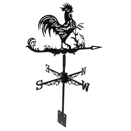 UPKOCH Girouette Décorative Forme de Coq pour Toit Indicateur de Direction Vent et pour Jardin et Ferme