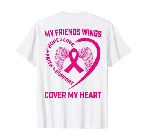 Impresión posterior de la conciencia del cáncer de mama de la pérdida de un amigo Camiseta