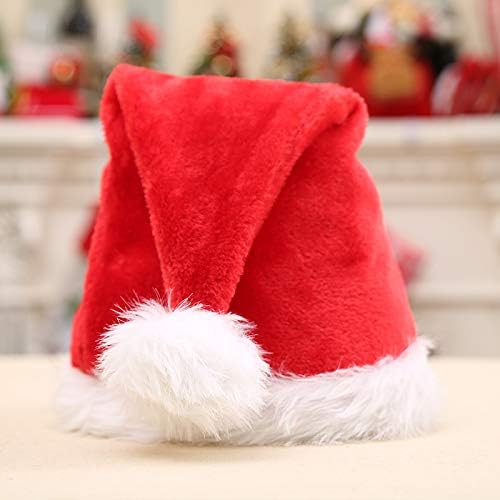 6Pcs Christmas Hats, Unisex -Adult's Santa Hat,Xmas Holiday Hat for Adults Wowen Man,Extra Thicken Velvet Classic Party Hats Hats for Christmas Decorations (6,long fluff) - Image 4