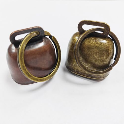 ZHENGCI Bell 2er-Pack Edelstahl-Haustierglocken, lauter Klang, Haustierhalsband, Glocken, Trainingsglocken, Welpen, Halsband-Zubehör