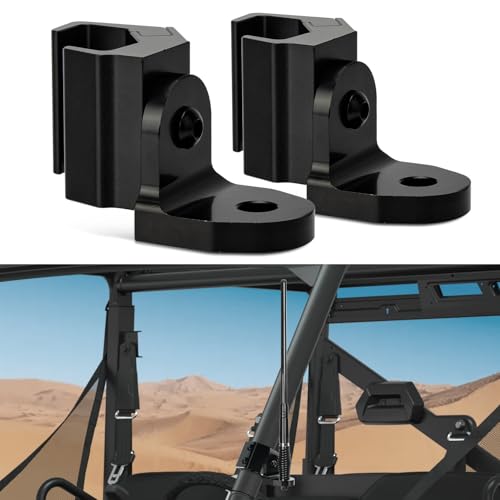 Image of PSLER Pro Fit Cage Light Mount Whip UTV Flag Whip Light Mount for Ranger General Defender Commander 2021-up Maverick Trail Sport with Pro Fit Roll Cages Adjustable Heavy-Duty 2PC