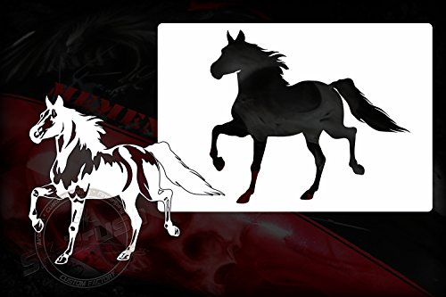 Caballo SK-Brush  Plantilla  Horse Stencil