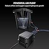 Spider Farmer DWC Hydroponics Grow System with 7-Gallon Deep Water Culture, New Triangular Cover Design, Recirculating Drip Garden System with Top Drip Kit, 15W Air Pump, 4 Buckets #4