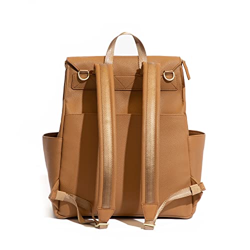 Freshly Picked Women's Convertible Classic Diaper Bag Backpack V2, Butterscotch Tan #TOP2