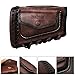 Tourbon Leather Rifle Stock Protective Holder Slip on Recoil Pad Cheek Rest Riser with Cartridges Pouch (Brown)