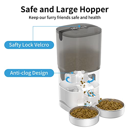 Oasmg Automatic Cat Feeders With 1080P Fhd Camera For 2 Cats/Dogs/Small Animals Food Dispenser, 5Ghz & 2.4Ghz Wifi Enabled, 2-Way Audio, Night Vision, Motion & Sound Alerts, 7L Food Hopper #TOP5