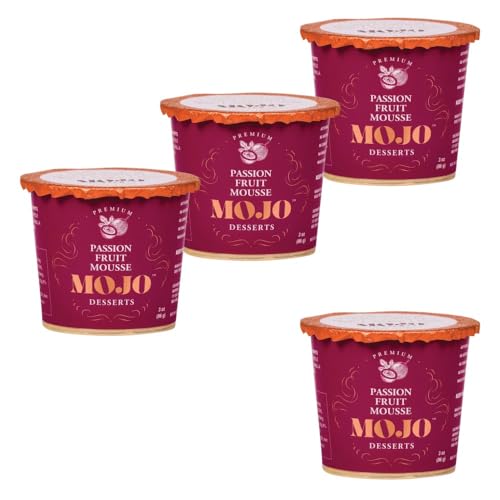 Mojo Passion Fruit Mousse Gluten Free, 3 oz, 4 Pack