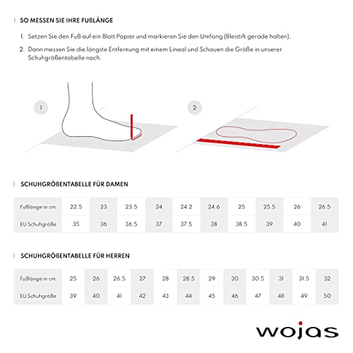 WOJAS - Herren Sneakers I Leder I Weiches Innenfutter I Dunkelblaue Akzente I Praktisch und Bequem I 10051 – Bild 7