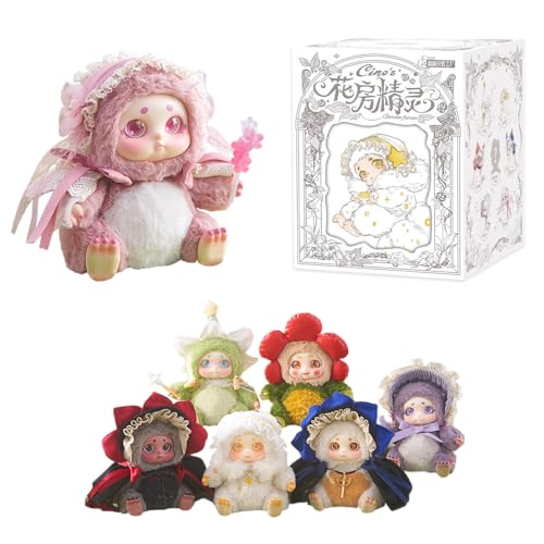niannyyhouse Plush Blind Box Figures, 5.9inch Action Figures Collectible Toys, Mystery Doll Blind Box (Single Box)