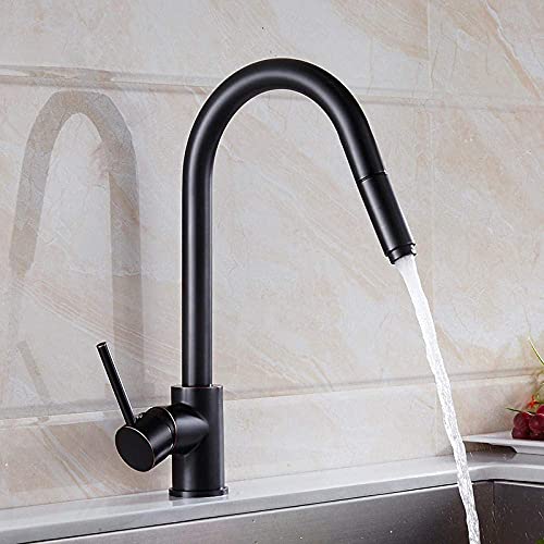 Grifo extraíble dorado de cobre con rotación 360 para lavabo de baño elegante 6