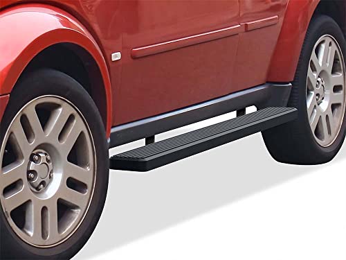 Estribos laterales para Dodge Nitro 2007-2012 6 pulg negro miniatura 1