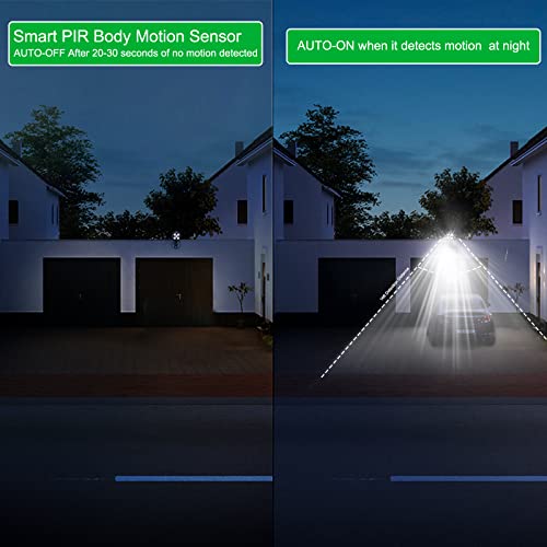 Motion Sensor Outdoor Lights Battery Powered, Waterproof Battery Operated Outdoor Lights, 6000K Led Spotlight Outdoor, 8W 600 Lm Security Lights For Outside Garage And Yard (2 Packs) #TOP7