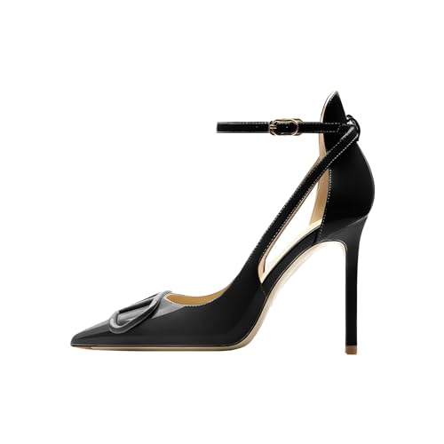 Image of Women's Pointed-Toe Bag-Toe Strappy High-Heeled Shoes Sexy Stiletto Pumps
