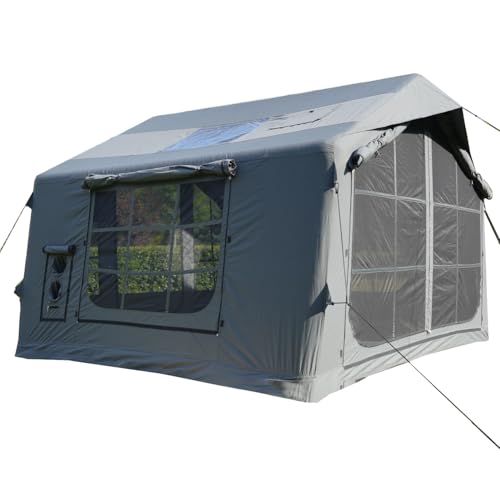 DOGBOO �G�A�[�e���g �C���t���[�^�u���e���g �|���R�b�g�� tc�e���g ��C����t�� ���b�V�����t��TPU���[�t ���ˌ��t�� �G�A�R�����t�� �F �O���[ 4-6�l�p