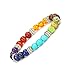 Qudasar PDTXCLS VIki98 7 Chakra Crystal Gem Stone Stretch Bracelet Yoga Prayer Reiki Healing Beads Bracelet