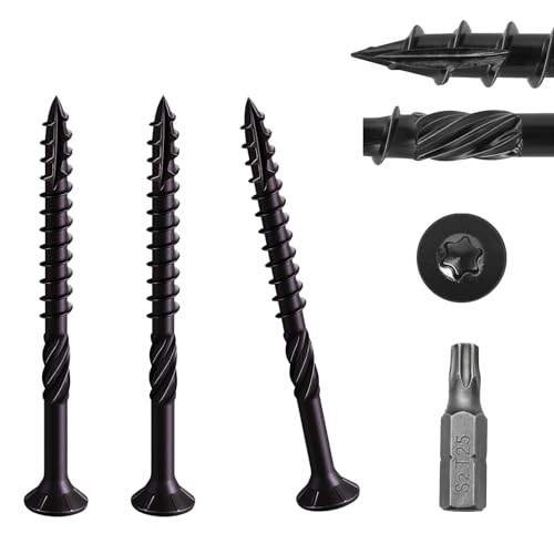 Vis de terrasse antirouille #10 x 3 pouces avec embout T25 pour clôture durable