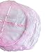 BCBYou Pink Princess Bed Canopy Netting Mosquito Net Round Lace Dome for Twin Full and Queen Size Beds Crib with Jumbo Swag Hook