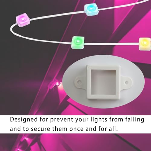 PIAOLGYI Mount for Govee Outdoor LED Lights (Non-Pro Version),Outdoor LED Light Mounting Brackets for Govee (Model H705) Outdoor Lights (80)