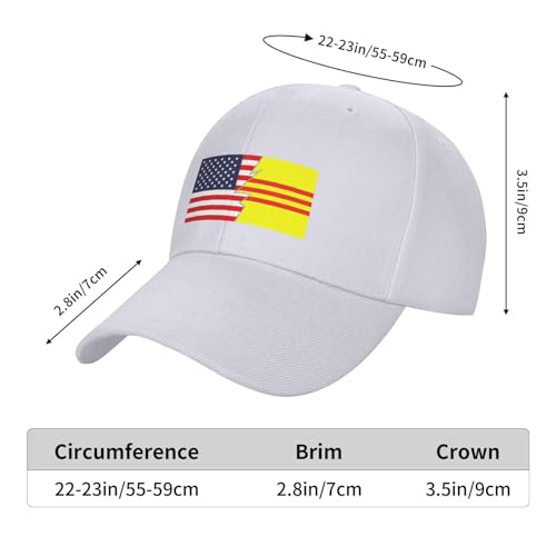 Gorra de Béisbol con Bandera de Vietnam del Sur y América miniatura 6