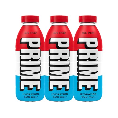 Image of PRIME Hydration Drink Ice Pop| No Sugar Added | Hydration Drink with 10.5% Coconut Water | Caffeine Free Instant Hydration | Electrolytes | 500ml | Pack Of 3