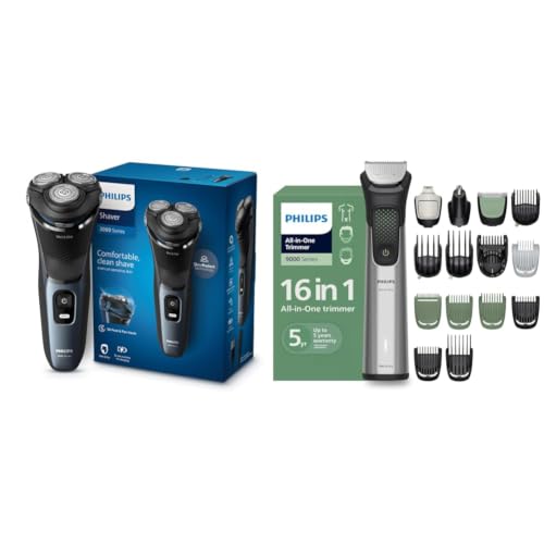 Image of Philips World's No.1 Electric Shaver for Man + India's No.1 Men's Trimmer (Combo Pack of 2)