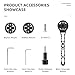 ROCKBROS Bike Computer Mount, Out Front Aluminum Bicycle Computer Mount for Road Bikes Aero Integrated Handlebar Compatible with Garmin, Wahoo, Bryton and GoPro