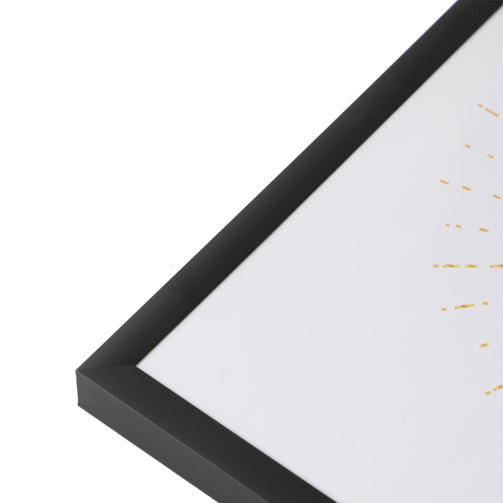 LYYYYX Cornice portafoto A5, in alluminio nero, con vetro acrilico, per appendere o posizionare, per foto, poster, puzzle (3 pezzi