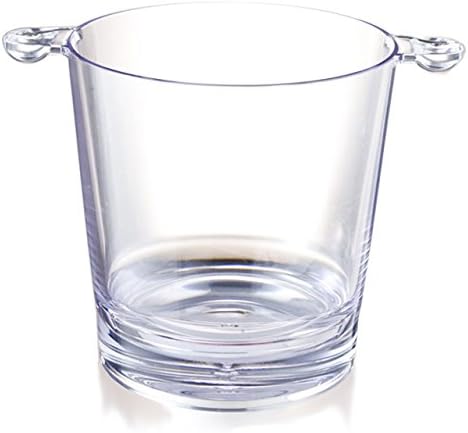 cartaffini – Ice Bucket Polycarbonate, Diameter 16.6 cm/H 17 cm, capacity 2400 ml – Colour: Transparent