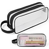 【Design Transparent】La trousse toilette transparente présente un design élégant et attrayant. Sa transparence vous permet de trouver facilement ce dont vous avez besoin en un coup d'œil, sans perdre de temps. Pratique et simple au quotidien, elle permet de trouver rapidement et facilement ses articles.