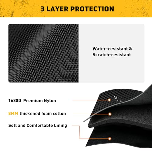 LEFOR·Z Air Compressor Bag Compatible with DEWALT DCC020IB 20V Max Tire Inflator/DCC18N-18V,Portable Cordless Tools Storage Carrying Case with Pocket for Battery Pack and Charging Kit(Bag Only) by LEFOR·Z - Image 4