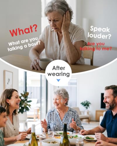 Image of Karthus Hearing Aids for Seniors and Adults with Hearing Loss, 2 Modes, In-Ear Design with Noise Cancelling and Clear Sound, Nearly Invisible and Comfort-Fit, 6 Level Volume, 96H+ Battery Life, White