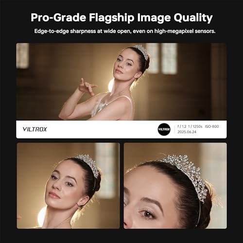 Image of VILTROX 56mm F1.2 Pro E Mount Lens, 56mm f /1.2 Autofocus Large Aperture APS-C Prime Lens Compatible with Sony E-Mount Mirrorless A7SIII A7III A7RIII A7IV A7RIV A9 A1 FX3 A7RV ZVE1 A7CR A7CII A93