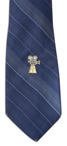 Image of Novel Merk Clapboard & Movie - Show Business Lapel Pin, Hat Pin & Tie Tack Set - with Clutch Back