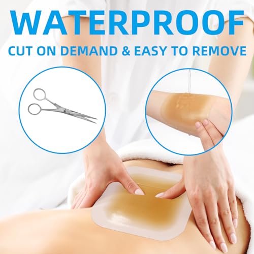 Dr. Med Hydrocolloid Wound Dressing 6\"x6\"-10 Pack/Box, Waterproof Adhesive Bordered Bandage, for Light Exudate, Abrasions, Pressure Ulcer, Bed Sore, Superficial Wound Care - Thumbnail 3