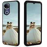 FortiCase Funda Personalizada para Vivo iQOO Z10R,Negro Silicona Case,con Foto Imagen Texto Disena Caso,para Vivo iQOO Z10R Personalizada Carcasa -1Z