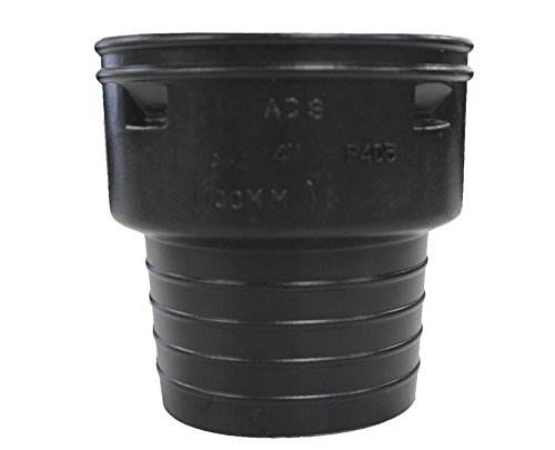 Ads 0662aahan Snap Corrugated-to-Clay Pipe Adapter, Polyethylene, 6