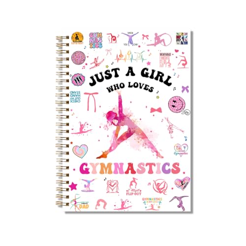 Regalos de gimnasia para niñas libreta motivacional Just A Girl Who Loves Gymnastics