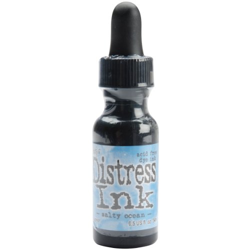 Ranger Tim Holtz Distress Ink Re-Inker, 0.5-Ounce, Salty Ocean