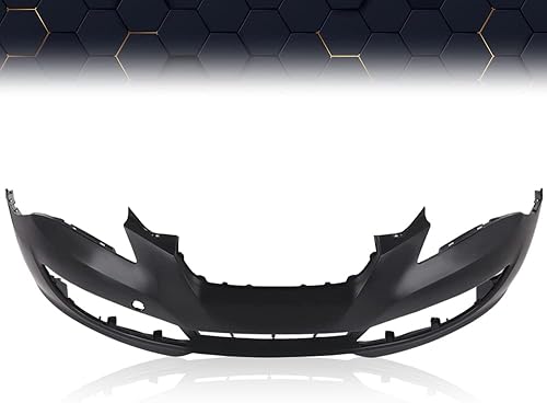 Miniatura 3 de PIT66 Cubierta de parachoques delantero Fascia compatible con Hyundai Genesis Coupe 2010-2012 imprimado HY1000180, 615343714813