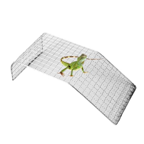 爬虫類用クライミングラウンジャー - ヒゲトカゲ用ステンレスメッシュクライミングベッド,カエル ハムスター 亀 ジャービルの休息スペース水槽装飾