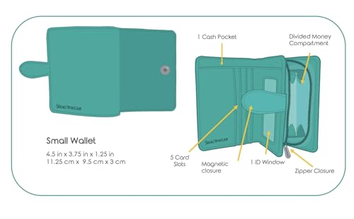 Shag Wear Giraffe Tower Small Animal Wallet for Women and Teen Girls Vegan Faux Leather 4.5" Beige3