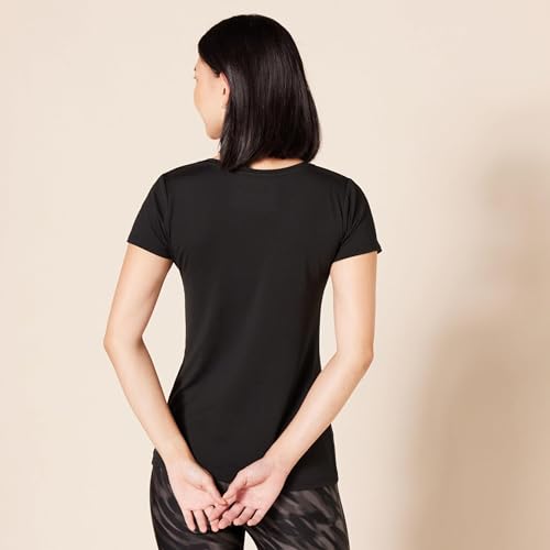Image of Amazon Essentials Women's Active Quick Dry Tech Stretch Short-Sleeve V-Neck T-Shirt (Available in Plus Size), Pack of 2