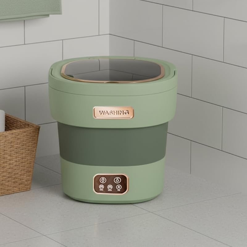 Miniatura 2 de Portable Washing Machine, 12L Large Capacity Mini Washer with Spin & Dehydration, Noise Reduction & Energy Saving, Foldable Design for Apartment,
